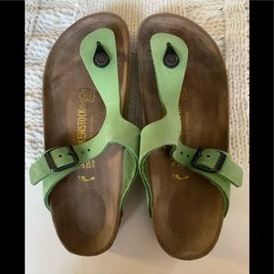 Birkenstock Gizeh Thong Sandal Lime Green 39